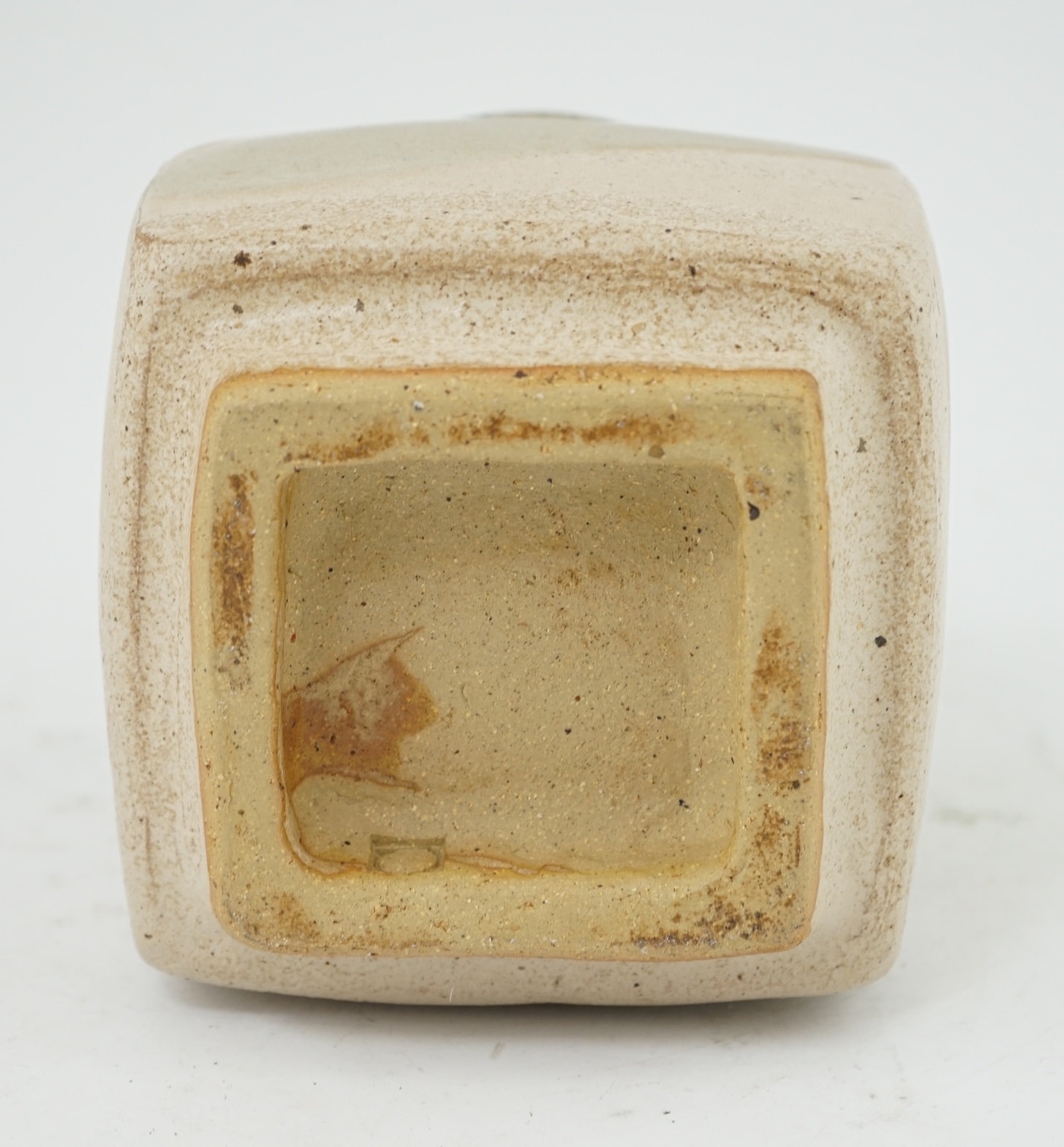 Pierre Culot (Belgian, 1938-2011), a square stoneware vase